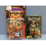 296 - Two Skeleton Fighter Figures