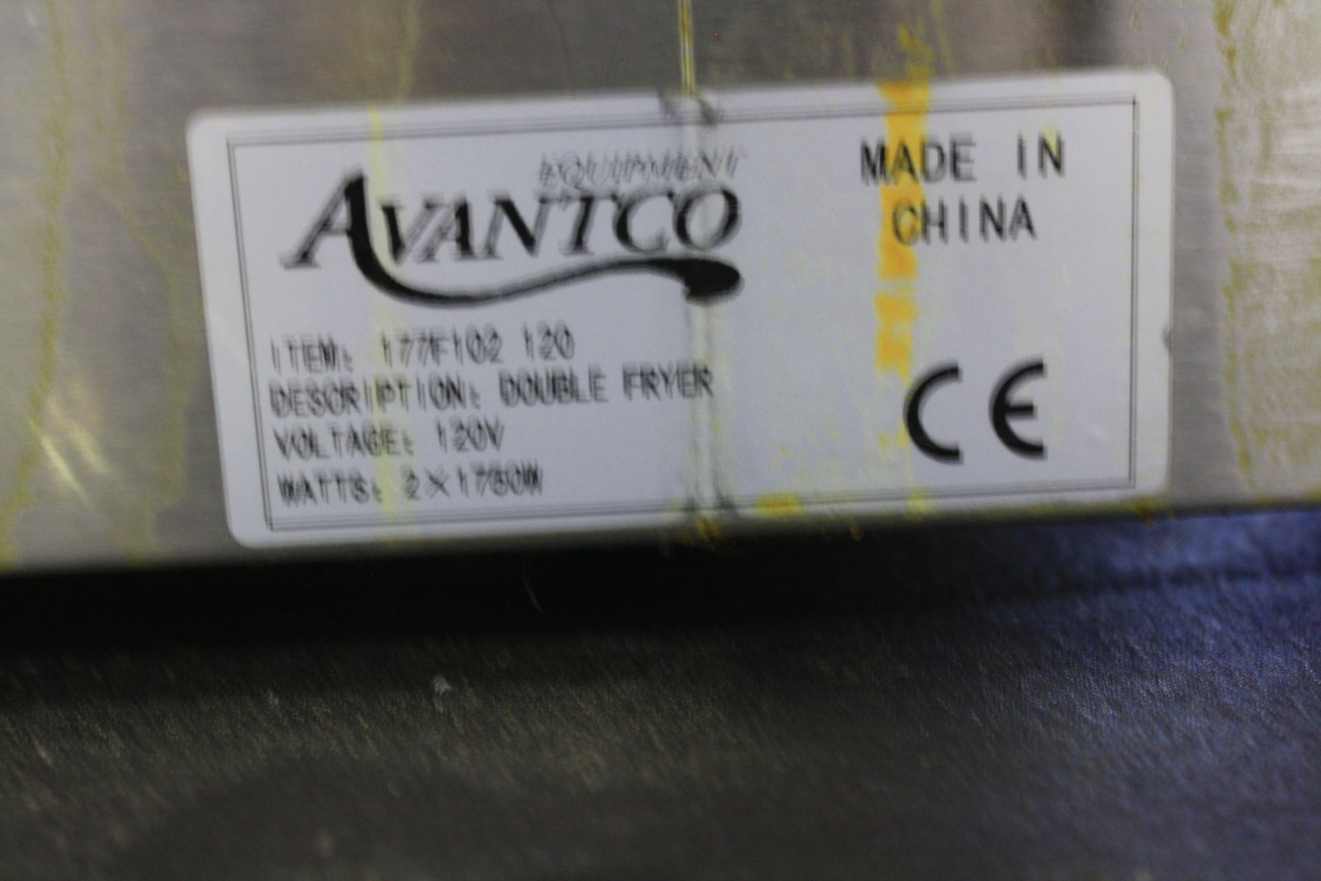 Avantco table top double fryer - Image 3 of 3