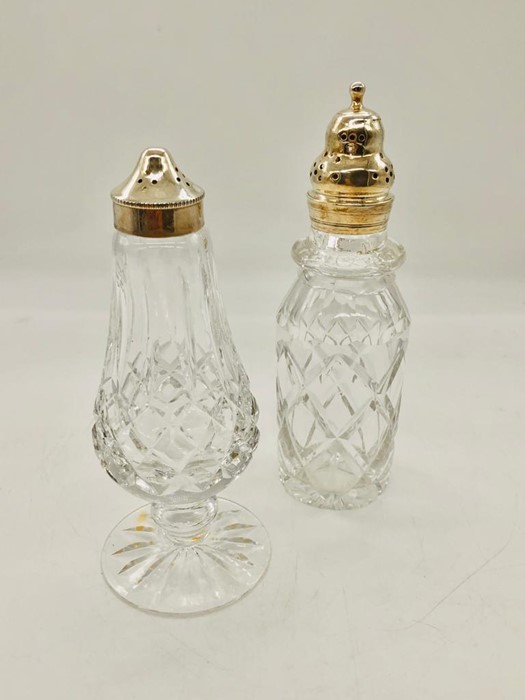 Two decorative cut glass sugar sifters - Image 2 of 2