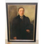 A 19th Century Oil on canvas portrait of Mr Robertson 104cm x 84cm AF(A donation will be made to