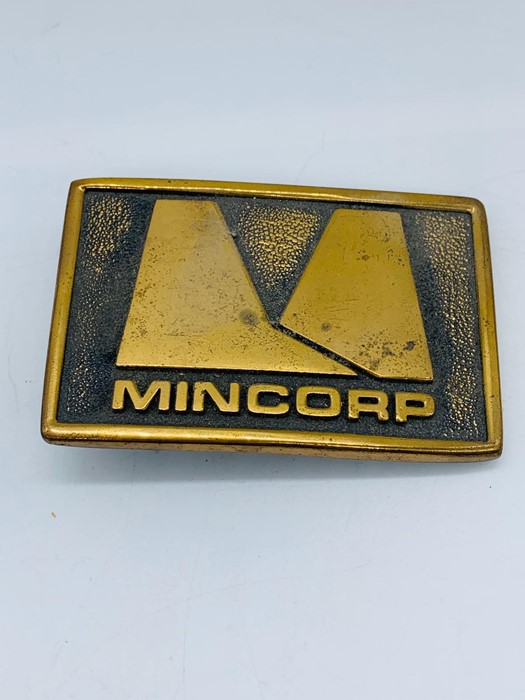 Mincorp American brass belt buckle