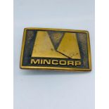 Mincorp American brass belt buckle