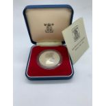 A 1978 Silver Proof Silver Bailiwick of Guernsey Royal Visit 1978 Crown Coin Boxed with original