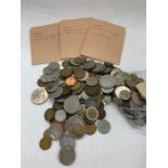 A wide selection of International coins, various countries , denominations and conditions.