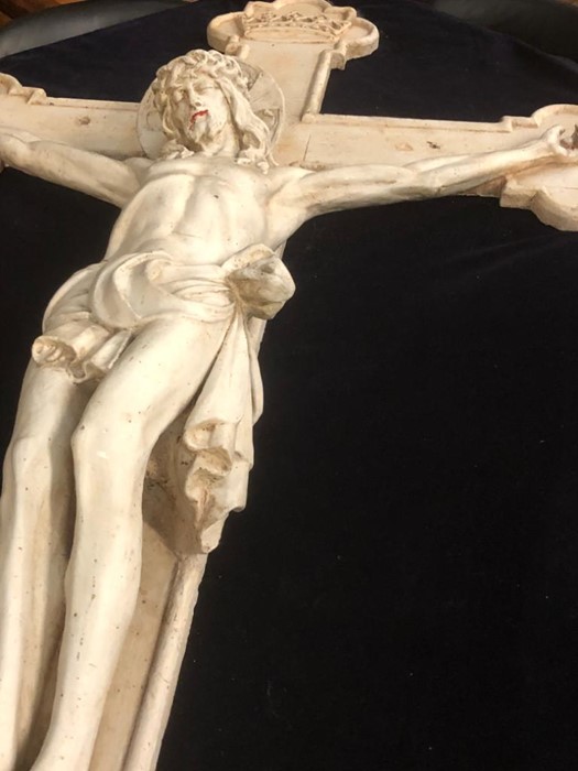 An Esmond Burton (1886-1964) original plaster Maquette of Jesus on the Cross from the clay model. - Bild 5 aus 15