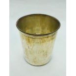 A continental silver beaker