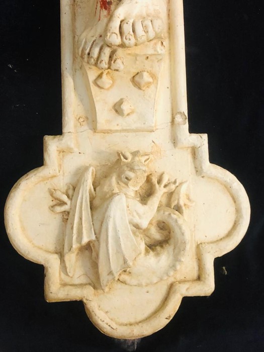 An Esmond Burton (1886-1964) original plaster Maquette of Jesus on the Cross from the clay model. - Bild 8 aus 15