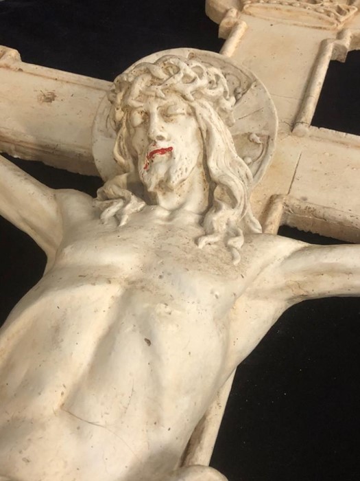 An Esmond Burton (1886-1964) original plaster Maquette of Jesus on the Cross from the clay model. - Bild 7 aus 15