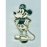 A vintage Mickey Mouse pin badge