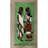 Original African Batik of a Tribes couple