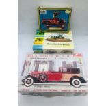 A 1931 Cadillac V-16 boxed kit by Jo-Han, a Highway Pioneers Historic Plastic Car Kit of a 1911