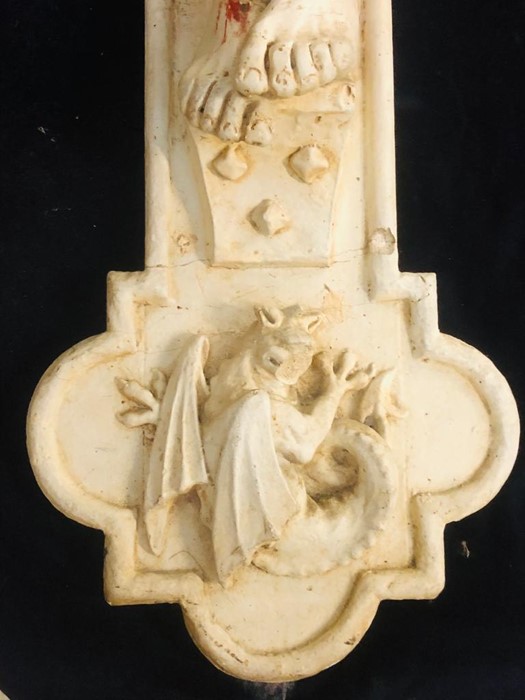 An Esmond Burton (1886-1964) original plaster Maquette of Jesus on the Cross from the clay model. - Bild 9 aus 15