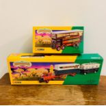 Two boxed Corgi Classic The Showmans Range, truck and trailer diecast models