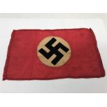 A small German WWII Military silk flag.