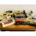 Twelve Solido boxed diecast model cars