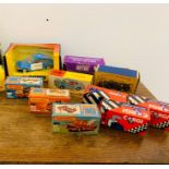 A selection of boxed Matchbox and Corgi cars