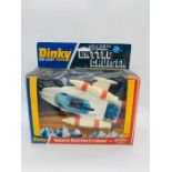 A boxed Dinky 367 Space Battle Cruiser with firing trygon missiles