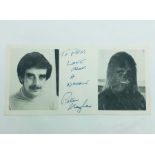 Star Wars: Peter Mayhew signed photo as Chewbacca.
