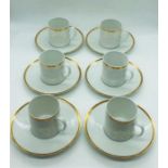 A Set of six 'Thomas' Germany coffee cans and saucers