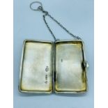 Asprey ladies cigarette case with finger ring Chester 1905 (67g)