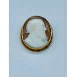 An antique cameo of a gentleman.