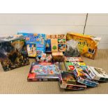 A large collection of games and toys