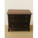 A Stag Minstrel three drawer chest of drawers