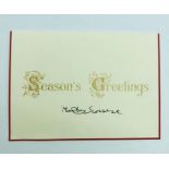 Season's Greetings card signed Martin Scorsese..