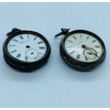 Two AF silver pocket watches