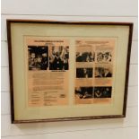 Framed Tribute to Double Oscar Winner Freddie Francis based on Halloween, signed verso by many from