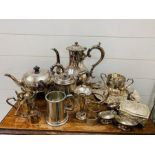 A Large selection of Silver plated Items.