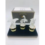 Lalique's "Les Mascottes miniatures" perfume collection