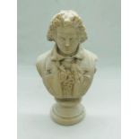 A small bust of Beethoven