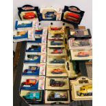 A selection of boxed diecast models, various makers