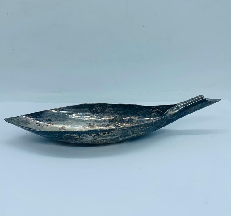 A South American silver leaf themed bowl (78g) - Image 4 of 6