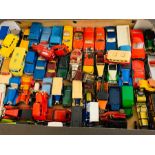 A selection of diecast models, various makers to include Corgi, Matchbox, Dinky, etc
