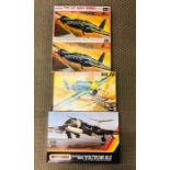 A selection of four boxed aircraft kits by Revell and Matchbox to include Mitsubishi KI-21-11 "