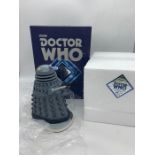 Two boxed BBC Doctor Who limited edition hand painted figurines "Special Weapons Dalek" 7th Doctor