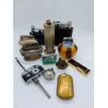 A selection of vintage lighters, various makers styles and conditions.