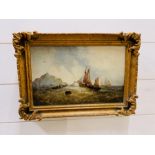 A 19th Century Oil on Canvas of a Sailing Scene