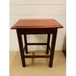 A small mahogany side table