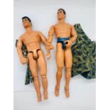 Two vintage action men