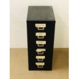 A small metal filing cabinet (W28cm D40cm H67cm)