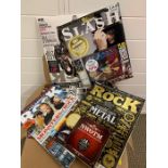 A large selection of Rock magazines