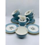 Part six place Royal Doulton tea service 'Rose Elegans'