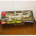 A boxed Guillow's 2001 Lockheed P-38L Lightning US Airforce World War 2 fighter