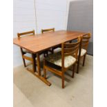 A Mobler Danish dining table and chairs