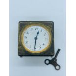 A Small Brass Carriage Clock.