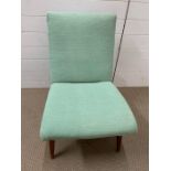 A original Parker Knoll low green fabric bedroom chair model:PK945/7