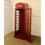A replica red Telephone Box